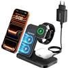 Selius Caricabatterie wireless 3-in-1 per iPhone, iWatch e AirPods