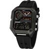 TICKEEN Orologi da uomo orologio digitale sportivo orologi rettangolari con grande quadrante impermeabile orologi con allarme/conto alla rovescia/dual-time/luce/cronometro orologio multifunzione