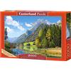 CASTORLAND Puzzle da 2000 pezzi, rifugio montano nelle Alpi, Germania, paesaggio idilliaco, Alpi tirolesi, puzzle per adulti, Castorland C-200832-2