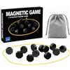 YAMIQUI 20 Pezzi Scacchi Magnetici, Set di Scacchi Magnetici 3,1 cm | Corda Delimitante e Sacchetto Velluto, Gioco da Tavolo Famiglie Feste Regalo Bambini Adulti Campeggio