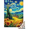 9K4D7V2G Paesaggio Campestre Cielo Stellato Puzzle 1000 Pezzi Gioco di Puzzle 1000 Pezzi Carta Puzzle per Adulti Relax Famiglia Decorazione Regalo 52x38cm/1000pcs