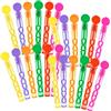 Sonostacle 24 Pezzi Bolle di Sapone Set, Bolle di Sapone per Nuziali | 6 Colori Bolle di Sapone Bambini, Mini Tubetti a Forma di Lecca-lecca per Compleanno Bambini, Matrimonio, Senza Liquidi