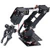 QLoztyse Kit Braccio Robotico a 6 Assi per Insegnamento E Sperimentazione, Realizzato in Metallo.