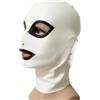 YIYELIY Testa Coperchio in Lattice Maschere di gomma Maschera in Latex | Apri occhi La bocca gioco di ruolo Cosplay Festa Uomini e donne