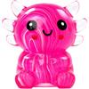 SUYORIR Axolotl Squishy Anti-Stress, Fidget TPR da Pressere(rosa marmorizzato) | per bambini e adulti, palla sensoriale axolotl carino per alleviare l'ansia, la concentrazione