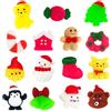 POPOYU 15 pezzi Natale Antistress Assortiti Squishy,Squeeze Toys Squishy Giocattoli per Bambini,Kawaii Mini Mochi Natale da Spremere Squishies per Bambini Regalini Festa Xmas Party Bags Fillers