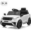 LALAHO Land Rover Velar - Auto elettrica per bambini, 12 V, colore bianco | Auto per bambini, 2 motori da 12 V, 35 W, veicolo per bambini con telecomando