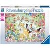 Ravensburger Puzzle 1000 Pezzi per Adulti, 70x50 cm, Illustrazioni, Gatti, Animali, Gattini, Relax, Puzzle Classici, Stampa Qualità
