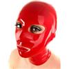 YIYELIY Testa Coperchio in Lattice Maschere di gomma Maschera in Latex | Apri occhi La bocca gioco di ruolo Cosplay Festa Uomini e donne