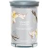 Yankee Candle Signature candela profumata | Vaniglia affumicata e cashmere in tumbler grande | Candele di miscela di cera di soia lunga durata | regalo perfetto per le donne