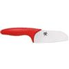 Kai Tim Mälzer Junior Coltello da Cucina per Bambini con Lama seghettata Lunghezza 11 cm - Coltello da Chef per Bambini dai 6 Anni in su - Manico in plastica PP - Protezione per Le Dita e Custodia