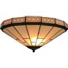 ACMHNC Lampada da Soffitto Stile Tiffany, Plafoniera Retrò E27 in Vetro Colorato Fatto a Mano, Lampadario Vintage per Soggiorno, Camera da Letto, Cucina, Corridoio e Bagno, 41cm