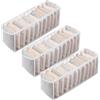 Jorzer 3 organizer per biancheria intima, lavabile, pieghevole, per cassetti, 11 celle, per reggiseni, mutandine, cravatte, calzini, sciarpe, vestiti