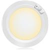 Awanber Lampada da soffitto con sensore di movimento, funzionamento a batteria, per interni, senza fili, 3 modalità, per armadio, garage, dispensa, capanno, scale, cantina