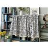 izielad Tende Corte Retrò in Cotone e Lino Tende Sotto il Lavandino Tenda Corta Floral Tenda per Porta in Stile Nordico Ombreggiatura e Ventilazione LxA 70x80cm