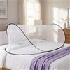 JYYWTSI Zanzariera da viaggio, zanzariera da letto da viaggio 200 x 80 x 56 cm zanzariera pieghevole per letto singolo con cerniera sul fondo, pieghevole senza montaggio per residenze universitarie do