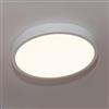 Planetitaly Plafoniera a soffitto lampada led 18w luce diffusa calda alta luminosita 180w 230V (Tonda, 4000K)