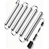 Cefrank Luci LED per Vetrinetta, Set 6 Barre Collegabili, Dimmerabili, 6000K | Bianco 1800 Lumen Totali Plug-in Interruttore Touch Memoria Tieni Premuto Regolare Adesive Libreria Armadio Mensole Cucina