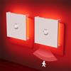 Feliigo Luce Notturna Bambini,2PCS Luci Notturne,Dimmerabile Luce Notturna da Presa | Lucina Notte Bambini Sensore Movimento con Funzione Memoria, Luce Rossa Luci Notturne da Presa