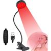U4GLORY Terapia a luce rossa per viso e corpo, 18 LED 660nm rosso 850nm infrarossi vicino a LED terapia della luce rossa con angolo regolabile e clip, adatta per la cura della pelle del corpo