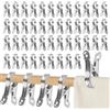 Liuliushun 50 Pz Mollette per Asciugamani, 5.5cm Mollette Acciaio inox | Clips Mollettoni per Asciugamani Spiaggia Telo da Spiaggias Lenzuola Vestiti Piumoni