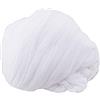GIVBRO Nylon per Fiori Fai da Te, 5 Pezzi, Tubi da 70 cm, Bianco | Estensibile fino a ca 180 cm, Estremità Aperte Non Cucite, per Fiori con Filo, Petali, Vestiti per Bambole, Ali e DIY