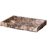 HNULGVI Set Porta Sapone E Spazzolino Bagno Accessori for il bagno in marmo naturale marrone Dispenser di sapone in lusso Porta spazzolino da denti Vassoio portasapone Set for(Big-Tray bracket)