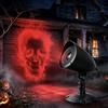 Acxilexy Proiettore LED Halloween Esterno 3D Dinamico Impermeabile con Timer | Proiettore Halloween Esterno LED, Luce per Parete Finestra Casa Cortile e Festa Halloween