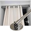 Oracra Asta Appendiabiti Supporto Regolabile per Asta Appendiabiti, Asta Appendiabiti Estensibile in Acciaio Inossidabile per Pareti Inclinate, Asta per Tenda Doccia Girevole(100-150cm(39 3/8-59))