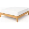 NIYS Luxury Bedding Lenzuolo con angoli in 100% cotone egiziano di qualità, 23 cm, White, Super King