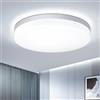 EASY EAGLE Plafoniera LED Soffitto Rotonda, 48W 4800LM 6500K 30CM