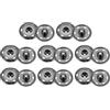 QUARKZMAN 8 Set Bottoni Automatici a Pressione 25mm Bottoni a Pressione da Cucire Metallo Accessori per Chiusura Borse Vestiti Jeans Cucito Artigianale, Gunmetal