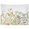 Ulticool - Appeso a Parete Decorazione - Floreale Fiori Selvatici Vintage Retrò - 200 x 150 cm Grande Murale Manifesto - Accessori Casa Soggiorno Camera da Letto Soffitto