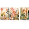Dazzlewall Set 3 Pezzi Arte Murale Tropicale Boho della Giungla, Poster Botanici Astratti Moderni per Salotto o Camera da Letto, 12x16 Pollici senza Cornice