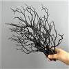 Urier Piccoli rami di albero finti, steli finti artigianali, ramoscelli di Halloween, per riempire vasi, decorazioni per la casa, ghirlande per feste di Natale, forniture per centrotavola (5, nero)