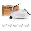 SEBSON Faretti LED Soffitto da Incasso 230V 4W 380lm - ultrasottile 23mm | programmabile 2700K, 4000K, 5800K - Pannello LED rotondo 79mm, Foro Ø65-70mm