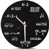 Decodyne Orologio da Parete Math - Orologio da Parete Unico - Ogni Ora segnata da Una Semplice Equazione Matematica