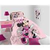 hermet Trapunta Piumone Invernale Singola Minnie, In Morbida Microfibra, 1 Piazza, Misura cm.170x260,Stampa Piazzata Personaggi Disney e Marvel