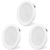 KYOTECH LED Faretto da Incasso per Mobili 230V IP44 4000K 3.5W 260LM 3PCS Bianco | KYOTECH Fari Incassati 55-80mm Ultra Piatto 20mm Bianco Neutro per armadio da specchio e armadio da bagno