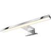 kalb Material für Möbel kalb | Lampada LED da bagno 400 mm cromata, luce per specchio 230V IP44, 3000K bianco caldo o 4000K bianco neutro (Bianco caldo)