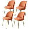 Generic Coprisedie per sedie da pranzo in stile nordico con arco in conchiglia, copertura per sedia da sala da pranzo, 1/2/4/6 pezzi, colore: grigio, beige, elasticizzato, per matrimoni e hotel(#14,4PCS)