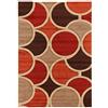 ABC Tappeti Tappeto Sixties Rosso/Beige/Marrone 100 x 150 cm