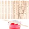 Sibba Portacandele In Legno 50 Pezzi Dispositivo di Centraggio per Stoppini per Candele Barre Multiwick Clip per Bastoncini Di Cera Grandi Supporti per Stoppini per Fai Da Te