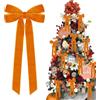 Hongsome 12 fiocchi in velluto autunnale per albero di Natale | Decorazioni natalizie per albero della casa, festa del Ringraziamento, ghirlanda per porta d'ingresso