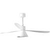 FARO BARCELONA Faro Amelia Ventilatore da Soffitto Led Bianco Cono Grande, 6 Velocità