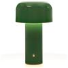TLINGMEIXIAN Lampada da tavolo moderna a forma di fungo, luce notturna a LED ricaricabile con oscuramento a 3 livelli, lampada da comodino per interni/esterni, ristorante, bar, caffetteria (verde