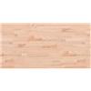 vidaXL Piano Tavolo 100x50x2,5cm Rettangolare Legno Massello di Faggio