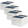 4CONVY Organizer per Armadio e Organizer Cassetti - Organizer per Vestiti, Maglioni e Pantaloni - Scatole per Armadio Rinforzate e Rigide con Ampi Scomparti - Organizer Salvaspazio - 4 Pezzi