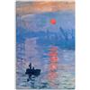 HOPNRU Arte astratta Impressionismo Claude Monet Sunrise Pittura a olio Poster Stampa su tela Pittura Wall Art Picture Decorazione Poster (40x60cm-Senza Cornice)
