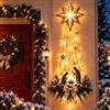YUNFAN Lighted Nativity Wall Hanging with LED,Bethlehem Star of Faith | 3d Christmas Wall Decor With Holy Family Scene And Warm White,Holiday Christian Religious,For Fireplace,Entryway Or Home